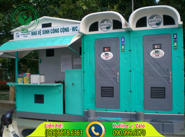 Cho thu&ecirc; nh&agrave; vệ sinh tổ chức sự kiện M&ocirc;i Trường Xanh