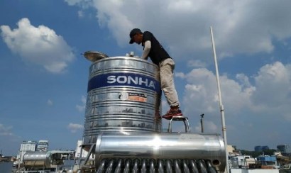 Vệ sinh bồn nước huyện Nhà Bè tiến hành xử lý tại nhà, uy tín