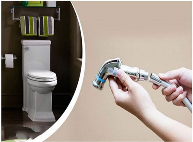 sửa v&ograve;i xịt vệ sinh bị rỉ nước